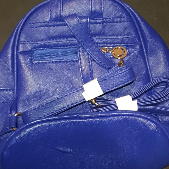 New Blue Backpack Ribbon Purse - Picture 3 of 7